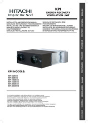 Hitachi KPI-502E1E Manual De Instalación Y Funcionamiento