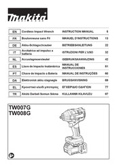 Makita TW007G Manual De Instrucciones