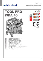 Ghibli & Wirbel TOOL PRO WDA 40 Uso Y Mantenimiento