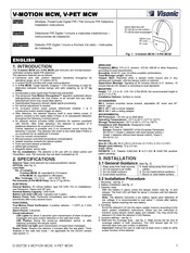 Visonic V-MOTION MCW Instrucciones De Instalación