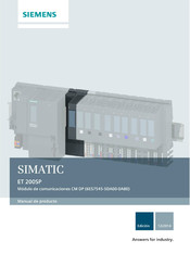 Siemens CM DP Manual De Producto