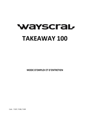 Wayscral TAKEAWAY 100 Instrucciones De Uso Y Mantenimiento