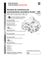 Graco Husky 205 Instrucciones - Lista De Piezas