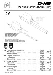 D+H ZA 35-K-BSY Manual Del Usuario