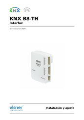 elsner elektronik KNX B8-TH Instalacion Y Ajuste