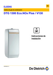 De Dietrich ELIDENS DTG 1300 Eco.NOx Plus Instrucciones De Instalación