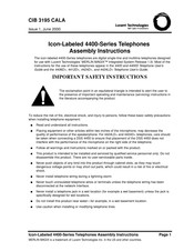 Lucent Technologies Icon-Labeled 4400 Serie Manual Del Usuario