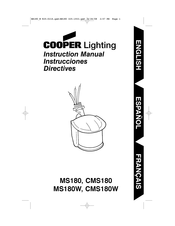 Cooper Lighting CMS180W Manual De Instrucciones