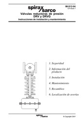 Spirax Sarco DRV Instrucciones De Instalación Y Mantenimiento