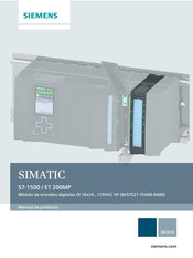 Siemens SIMATIC S7-1500 Manual De Producto