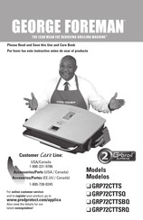 George Foreman GRP72CTTSBQ Manual De Instrucciones