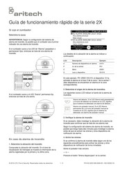 UTC Fire & Security Aritech 2X Serie Guía De Funcionamiento Rápido