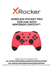 X Rocker WIRELESS POCKET PRO Manual De Instrucciones