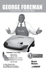 George Foreman GR0059P Manual De Instrucciones