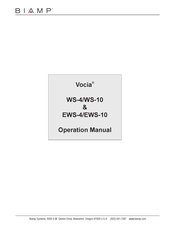 Biamp Vocia EWS-4 Manual De Operación