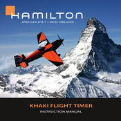 Hamilton KHaki Flight Timer Manual De Instrucciones