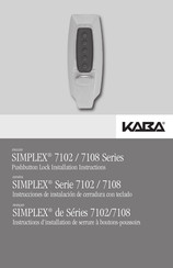 Kaba SIMPLEX 7108 Serie Instrucciones De Instalación