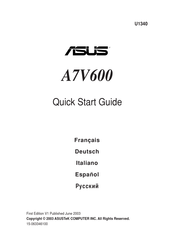 Asus A7V600 Guia De Inicio Rapido