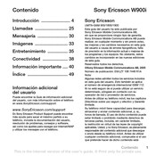 Sony Ericsson W900i Manual De Instrucciones