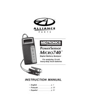 Midtronics PowerSensor MICRO740 Manual De Instrucciones