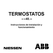 ABB NIESSEN 40 Serie Instrucciones De Instalación Y Funcionamiento