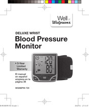 Walgreens DELUXE WRIST WGNBPW-720 Manual Del Usuario