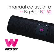 WOXTER BIG BASS BT-50 Manual De Usuario