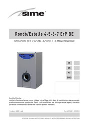 Sime Rondo Estelle 6 ErP Instrucciones De Instalación Y Mantenimiento