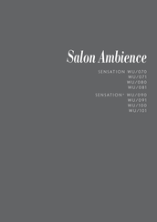 Salon Ambience SENSATION+ WU/101 Manual De Instrucciones