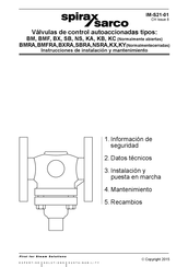 Spirax Sarco SBRA Serie Instrucciones De Instalación Y Mantenimiento