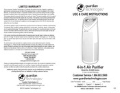 Guardian Technologies GermGuardian AC4625BDLX Instrucciones De Uso Y Cuidado