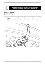 Saab 9-3 5P M06 Instructions De Montage