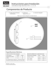 Assa Abloy HES Folger Adam 310-6-1 Serie Instrucciones Para Instalación
