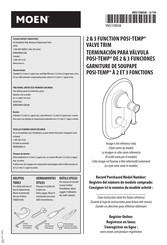 Moen POSI-TEMP TS8710 Manual De Instrucciones