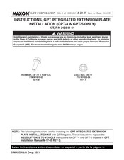 Maxon GPT Serie Instrucciones Instalación