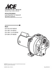 Ace ESP-100A 1 HP Manual De Instalación