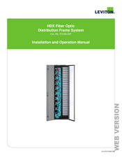 Leviton HDX Fiber Optic Manual De Instalación Y Funcionamiento