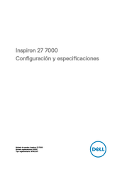 Dell Inspiron 27 7775 Configuración Y Especificaciones