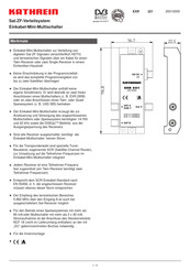 Kathrein EXR 221 Manual De Instrucciones