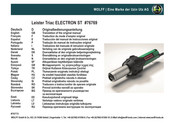 WOLFF 76769 Traducción Del Manual De Instrucciones Original