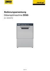 Zanussi Professional ZXSG Instrucciones De Operación