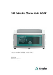 Metrohm 942 Extension Module Vario Manual