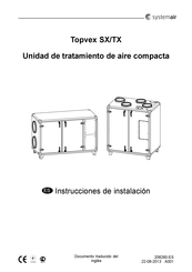 SystemAir Topvex TX03 Instrucciones De Instalación