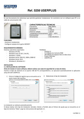 Fermax 5258 USERPLUS Manual De Instrucciones