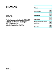 Siemens 2AI I 2/4WIRE HF Manual De Producto