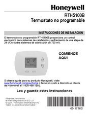Honeywell RTH5100B Instrucciones De Instalación