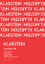 Klarstein Icemeister 2G Manual De Instrucciones