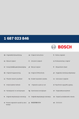 Bosch 1 687 023 846 Manual Original