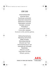 AEG Electrolux USR 200 Instrucciones Para El Uso