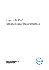 Dell Inspiron 14 7000 Serie Configuración Y Especificaciones